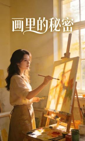 短剧《画里的秘密》海报