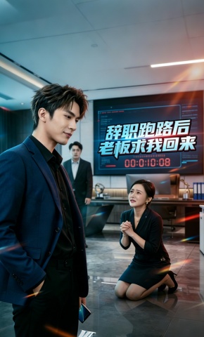 短剧《辞职跑路后老板求我回来》海报