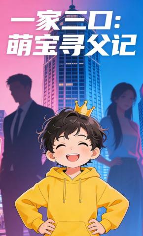 短剧《一家三口：萌宝寻父记》海报