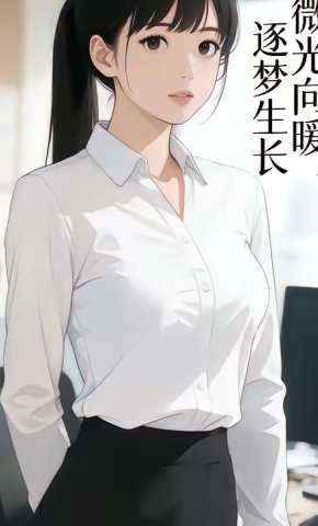 短剧《微光向暖，逐梦生长》海报