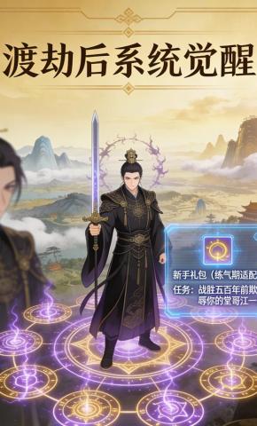 短剧《渡劫后系统觉醒》海报