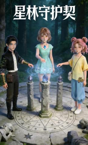 短剧《星林守护契》海报