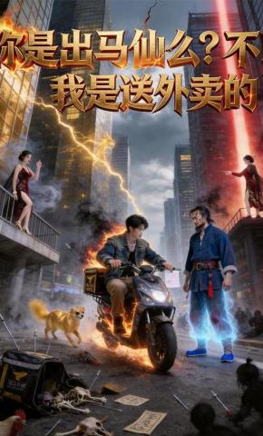 短剧《你是出马仙么？不，我是送外卖的》海报