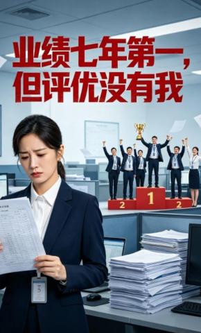 短剧《业绩七年第一，但评优没有我》海报
