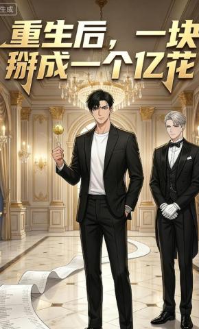 短剧《重生后，一块掰成一个亿花》海报