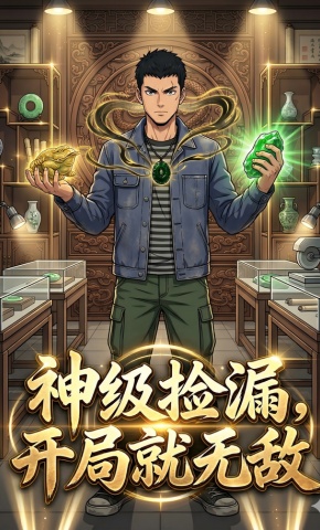 短剧《神级捡漏，开局就无敌》海报