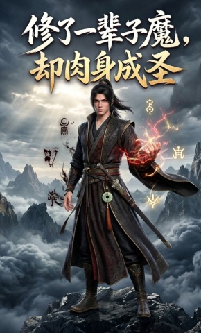 短剧《修了一辈子的魔，却肉身成圣》海报