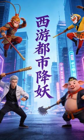 短剧《西游都市降妖》海报