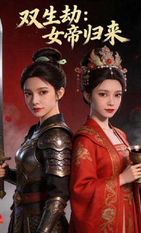 短剧《双生劫：女帝归来》海报