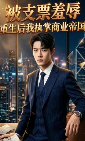 短剧《被支票羞辱，重生后我执掌商业帝国》海报