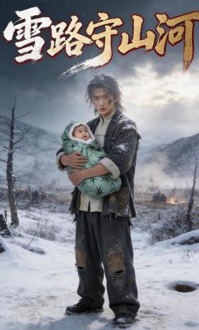 短剧《雪路守山河》海报