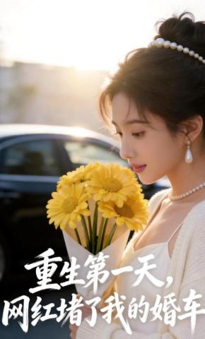 短剧《重生第一天，网红堵了我的婚车》海报