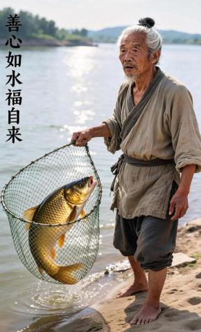 短剧《善心如水福自来》海报