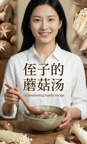 短剧《侄子的蘑菇汤》海报