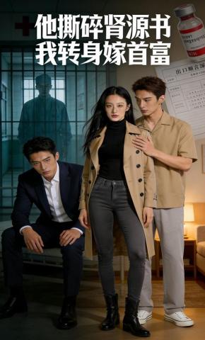 短剧《他撕碎肾源书，我转身嫁首富》海报