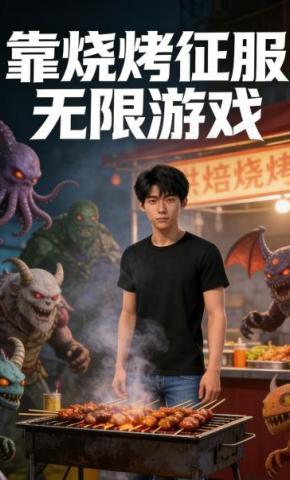 短剧《靠烧烤征服无限游戏》海报