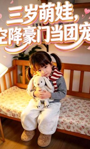 短剧《三岁萌娃，空降豪门当团宠》海报