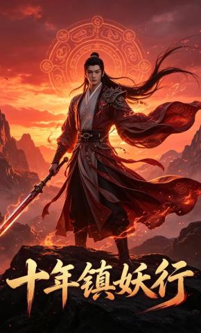 短剧《十年镇妖行》海报