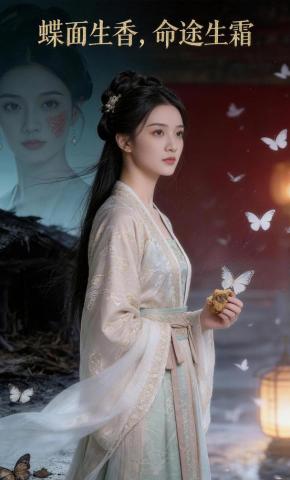 短剧《蝶面生香，命途生霜》海报