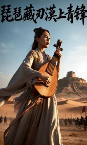 短剧《琵琶藏刃漠上青锋》海报