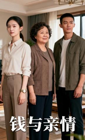 短剧《钱与亲情》海报