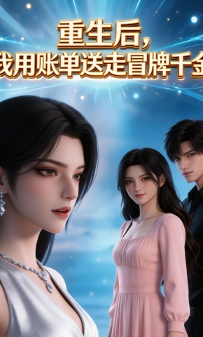 短剧《重生后，我用账单送走冒牌千金》海报