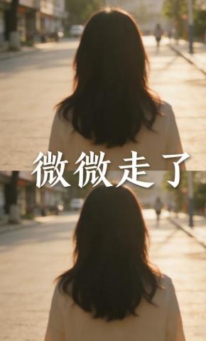 短剧《微微走了》海报