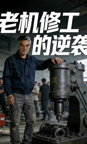 短剧《老机修工的逆袭》海报
