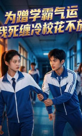 短剧《为蹭学霸气运，我死缠冷校花不放》海报