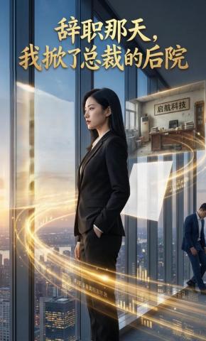短剧《辞职那天，我掀了总裁的后院》海报