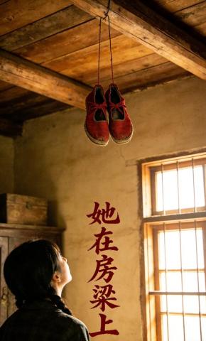 短剧《她在房梁上》海报