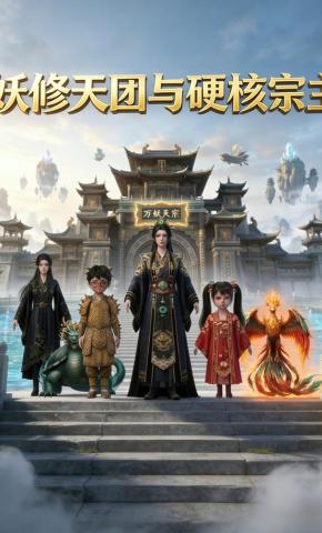 短剧《妖修天团与硬核宗主》海报