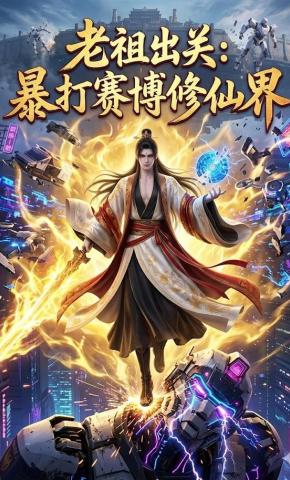 短剧《老祖出关：暴打赛博修仙界》海报