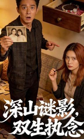 短剧《深山谜影，双生执念》海报