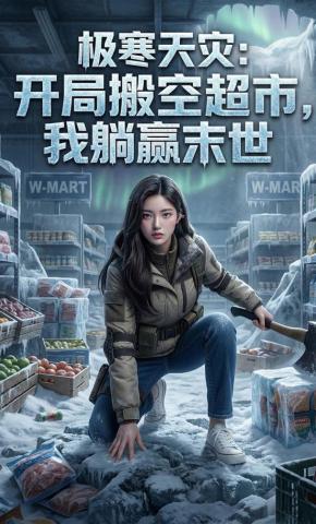 短剧《极寒天灾：开局搬空超市，我躺赢末世》海报