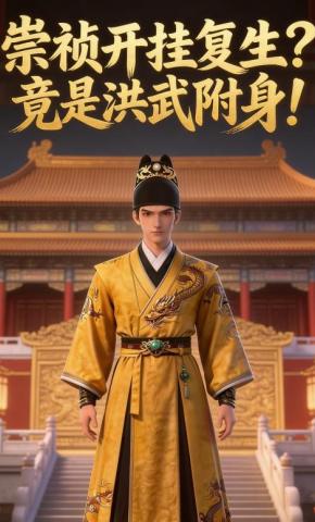 短剧《崇祯开挂复生？竟是洪武附身！》海报