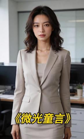 短剧《微光童言》海报