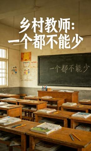 短剧《乡村教师：一个都不能少》海报