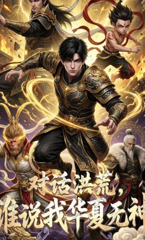 短剧《对话洪荒，谁说我华夏无神》海报