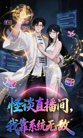 短剧《怪谈直播间，我靠系统无敌》海报