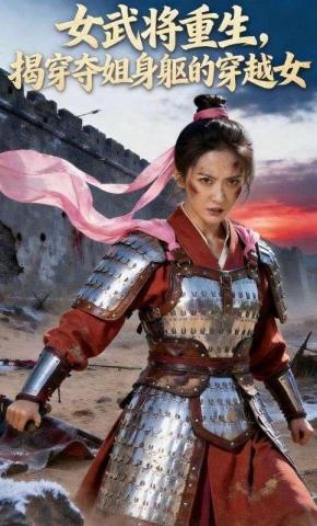 短剧《女武将重生，揭穿夺姐身躯的穿越女》海报