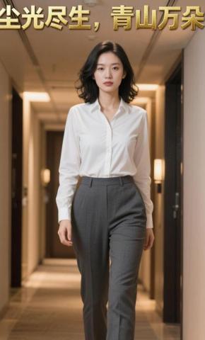 短剧《尘光尽生，青山万朵》海报