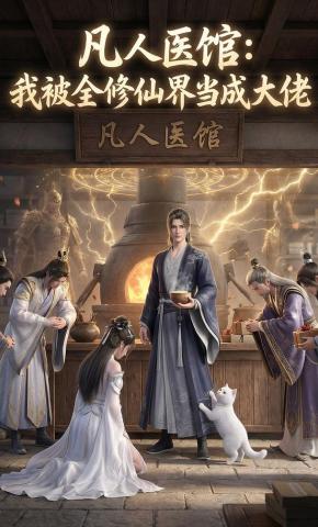 短剧《凡人医馆：我被全修仙界当成大佬》海报
