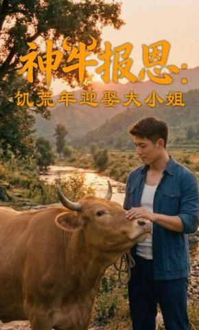 短剧《神牛报恩：饥荒年迎娶大小姐》海报