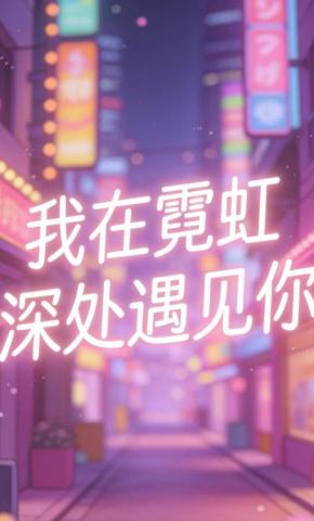 短剧《我在霓虹深处遇见你》海报