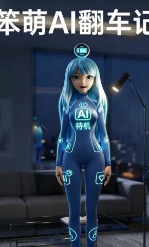 短剧《笨萌AI翻车记》海报
