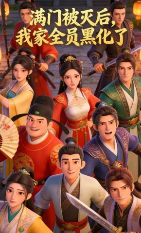 短剧《满门被灭后，我家全员黑化了》海报