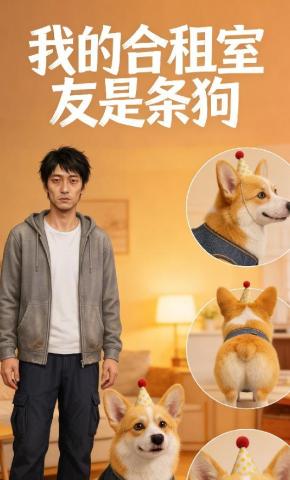 短剧《我的合租室友是条狗》海报
