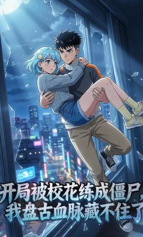 短剧《开局被校花练成僵尸，我盘古血脉藏不住》海报