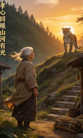 短剧《孝心回暖山河有光》海报